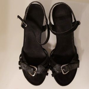 Cute black sandals